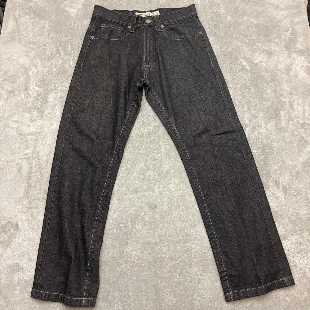 Smoke Rise Jeans Mens 32x32 Black Denim Straight Leg
